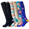 5 PC-Socken Strumpfwaren Drucksocken entlasten Wadenmuskeln Laufen Springseil Reiten Marathon Sport Männer Frauen Kompressionssocken Krankenschwester Strümpfe Z0419