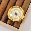 Smoking Pipes 45mm mini hygrometer high-precision guitar cut tobacco cigar humidor