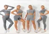 Zestaw treningowy Extra duże pięć sztuk jogi fitness zużycie pięć sztuk kobiet legginsy set2813364