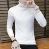 Męskie swetry 7 Kolor Winter Pullover Turtleeck SWEATH MEN MACZNIE Casual Slim Fit Knitting Pull Homme Koreańska ciepłe męskie męże