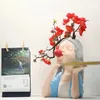 Wazony nordycka dziewcząt statua żywiczna figurki wazon z tacą tajską Tabel Bubblegum dziewczyna rzeźba luksusowa dekoracje domu 231117