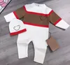 Baby Designer B Knittad Jumpsuit Fashion Autumn Long Sleeve Cartoon Cute Bear Baby Girl Boy Mountaineering Kids 'Wear