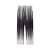 Herrbyxor 2023 Summer Light Luxury Fashion Tie-Dye Wide-Ben Bekväma mopping Boutique-kläder SimpleStyle