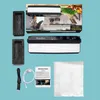 Outras ferramentas de cozinha 2023 Máquina de selagem a vácuo 7mm Dispositivo automático de alimentos com lâmina de corte Bomba de embalagem doméstica 15 sacos 231118
