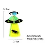Orecchini pendenti Lampadario Simpatico UFO acrilico per donne Mucca creativa Astronave Alien Drop Gioielli fatti a mano