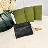 Femmes porte-cartes porte-clés haute qualité en cuir véritable avec métal classique femmes fermeture éclair portefeuille porte-monnaie sacs à main accessoires