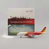 Aircraft Modle Metal Model 20cm 1 400 Vietjet A320 Replica Alloy Material med landningsutrustning Ornament Barnleksaker Pojkegåvor 231118