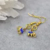 Dangle Earrings Whoelesale Price 10 9mm Cloisonne For Women Girls Gifts Gold-color Elephant Enamel Eardrop Charms Jewelry B3010