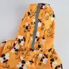 Chien Vêtements Pet Imperméable Dessin Animé Animal Imprimé À Capuche Combinaison Chiens Manteau Imperméable À L'eau Vêtements Pour Chats Veste De Pluie