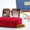 Designer-Sonnenbrillen für Männer und Frauen, quadratische Luxus-Sonnenbrille, polarisiert, hochwertige, bequeme Online-Berühmtheits-Modebrille mit Box