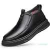 Män casual skor hem utomhus sport sneakers tränare andningsbar mode toppkvalitet riktiga läder svart skor trend gamla pappa varma päls loafers