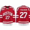 Boston 3 Charlie Coyle University Vintage Baseball Jersey 7 Charlie McAvoy Jack Eichel Clayton Keller Brady Tkachuck