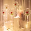 Party Decoration 6Pcs Celebrity Valentine's Day Balloon Scene Pillar Light Wave Props Confessions Ballon Ball Marriage Room