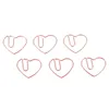 Pezzi di piccole graffette a forma di cuore d'amore Segnalibro per ufficio, scuola, casa, metallo