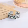 Anéis de cluster Buyee 925 Sterling Silver exclusivo Tai Ring Simples Aberto para Man Couples Jewelry Circle