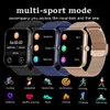 1,83 дюйма Smart Watch Men Full Touch 7 -дневный прогноз погоды Fitness Tracker IP67 Водонепроницаемые умные часы Мужчины Женщины для Xiaomi +Box