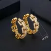 Ohrringe Hoop Hie Janeklly Trendy Geometrische Bambo Für Frauen Zubehör Voller Zirkonia Schmuck Pendientes Mujer Moda