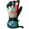 Лыжные перчатки Водонепроницаемые снежные перчатки для женщин Ветрозащитные варежки Спортивная одежда на открытом воздухе Сноубордическая одежда Лыжные перчатки с пятью пальцами er -30 231118