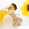 Öppnar Diamond Crown Bottle Opener Keychain Golden Creative Beer Corkskruv Gästförsörjning Presentförpackning Kitche Dhgarden Dhxqy