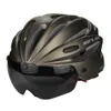 Casques de vélo GUB Casque de vélo avec visière et lunettes magnétiques VTT Vélo de route Casque de sécurité à vélo Moulé intégralement 3 lentilles pour hommes femmes P230419