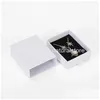 Jewelry Boxes Ring Box Kraft Earrings Pendant Gift High Quality Organizer Display Paper Packaging Drop Delivery Dh0T5