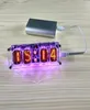 Horloges de Table de bureau IN12, Tube lumineux 4 bits IN12, LED RGB sept couleurs DS3231 Nixie IN12B6919283