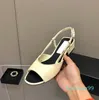 Designer Women Sandals Slifor Sfruttatore stampato in pelle bianca bianca Black interno sandalo causale Summer Fashion Ladies Beach Flat