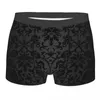 Caleçon Noir Floral Da Homme Culotte Sous-Vêtement Homme Short Confortable Boxer Slip