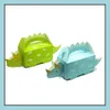 Gift Wrap Dinosaur Party Favor Treat Boxes Candy Kids Girl Boy Birthday Dinotable Decorations Blue Green Drop Delivery Home Garden F Dhsbz