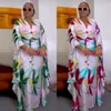 Ubranie etniczne MD African Dashiki Print Długie sukienki dla kobiet Boubou w rozmiarze 2023 Spring Maxi Robe Turkey Nigerian Party Stroje Abayas 230419