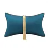 Pillow Light Luxury Gold Metal Tassel Cover Solid Orange Grey Blue Waist Case Home Decor Cojines Sofa S 30x50cm