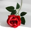 Dekorative Blumen 2023 künstliche einzelne Rose Simulations-Blumenstrauß-Seiden-gefälschte Hochzeits-Feier-Ausgangsdekor