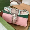 Ostrich Snakehead Bags Women Designer Handväskor Bambuhanter