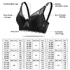 Nuevas encantadoras sujetador de encaje Floral bordado ropa interior para mujer Sexy aro push-up Bralette correas ajustables hebilla trasera sujetador