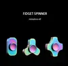 Spinning Top Metal Small Square Fidget Spinner Mini Elf Pure Copper Fingertip Gyro Dekompression Stress Relief Autism Toy Adult Gift 231118