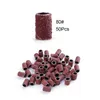 50/100Pcs 80/120/180/240 Grit Nail Sanding Cap Bands Nail Drill Bits Gel Polish Remover Pedicure Manicure Drilling Accessories Nail ToolsNail Drill Accessories