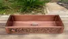 Slät yta Copper Farmhouse Sink Undermount eller Drop in Installation Copper Decking Sink6693728