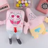 Cartoon Funky Starfish Sponge Doll Plush Toy Kids Game Playmate Claw Machine Priser