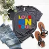 Womens TShirt Love on our Unisex Shirt HS LO Merch for Fans Women Graphic Shirts Short Sleeve Streetwear shirt Casual op ee 230419