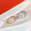 Finesse ring H för kvinna designer par 925 silver diamant T0P Advanced Materials officiella reproduktioner lyxiga kristall smycken premium presenter 001