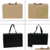 Present Wrap Kraft Paper Case Cartoon Baby Fold Cardboard Portable Square Clothes Shoes Carton Eco Friendly Packing 7SX G2 Drop Del Dhcwy