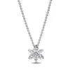 Pandoras Necklace Designer Jewelry Women Original Quality Pendant Necklaces Silver Snowflake Luxury Necklace Fashion