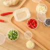 Bottiglie di stoccaggio 10 pezzi 100 ml contenitori di plastica per tazze di salsa da asporto contenitori per alimenti con coperchi incernierati tavolozza di colori usa e getta