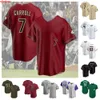 Aanpassen 7 Corbin Carroll 51 Randy Johnson 20 Luis Gonzalez BaseBall Jersey 23 Zac Gallen 4 Ketel Marte 12 Daulton Varsho 38 Caleb Baragar 18 Merrill Kelly gestikt