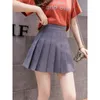 Юбки сексуальные женщины плиссированные юбки летняя высокая талия шикарно a a line pink mini skirt корейская застежка -молния