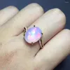 Cluster Rings Opal Ring Natural And Real European Fashion Woman Man Party Wedding Gift 925 Sterling Silver