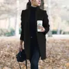 Kurtki damskie 2023 jesień zima szare czarne płaszcze swobodne kobiety plus size 5xl poliester ciepły koreański elegancki kodowy płaszcz żeński