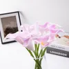 Decoratieve bloemen 5 -stks witte pu nep bloem kunstmatige calla lely voor huisdecor bruidsboeket tabel 2023