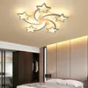 Nordic style creative led ceiling lighting bedroom children meteor romantic wedding room lighting living room atmospheric home chandelier