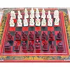 Satranç Oyunları 35pcsset Highend Collectibles Vintage Çin Terracotta Savaşçıları Satranç masa oyunları Liderler için Hediye Set Friends Family 231118